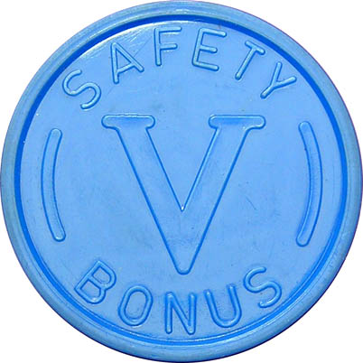 5 safety bonus points token (dark blue)