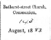 Bathurst Street Church Communion Token