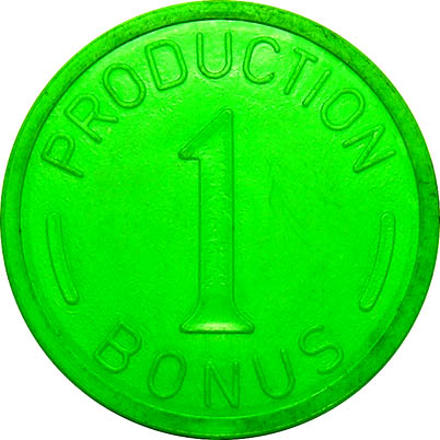 1 production bonus point token (green) DIGITAL CAMERA